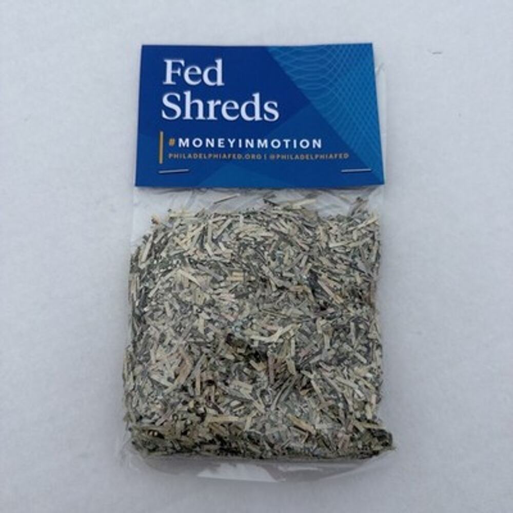 Money in Motion Exhibit Federal Reserve Bank Philadelphia Sealed Shredded Money
